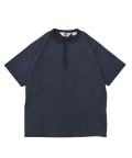 BEN DAVIS CLASSIC S/S HENLEY NAVY 「メール便OK」