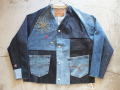【送料無料】THRIFTY LOOK EMBROIDERY LEVI'S ENGIHEERD JACKET B
