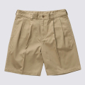 【送料無料】FIDELITY 2TUCK TWILL TROUSERS SHORTS BEIGE