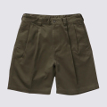 【送料無料】FIDELITY 2TUCK TWILL TROUSERS SHORTS KHAKI