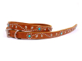 【送料無料】HTC BELT #SN-32 TURQUOISE 0.75 LIGHT BROWN