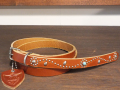【送料無料】HTC BELT END ONLY #SN-33 TURQUOISE 0.75 LIGHT BROWN