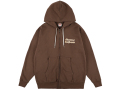 【送料無料】STANDARD CALIFORNIA US COTTON SCRIPT LOGO ZIP HOOD SWEAT BROWN