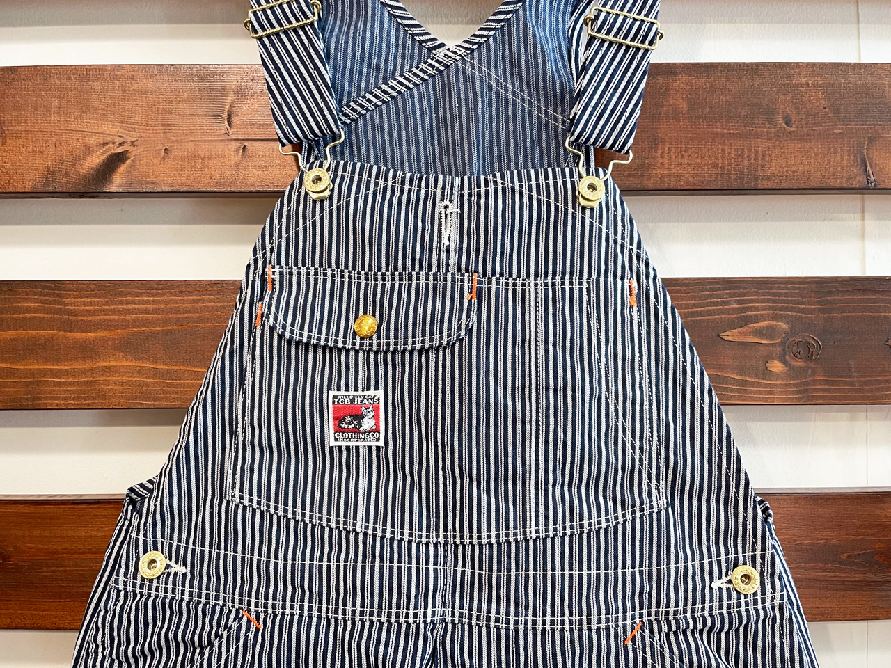 【送料無料】TCB jeans WRECKING CREW PANTS RANDOM HICKORY STRIPE