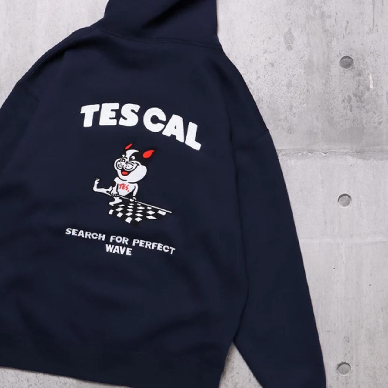 【送料無料】The Endless Summer TES CALIFORNIA BUHI BOY EMB BIG SWEAT PARKA NAVY