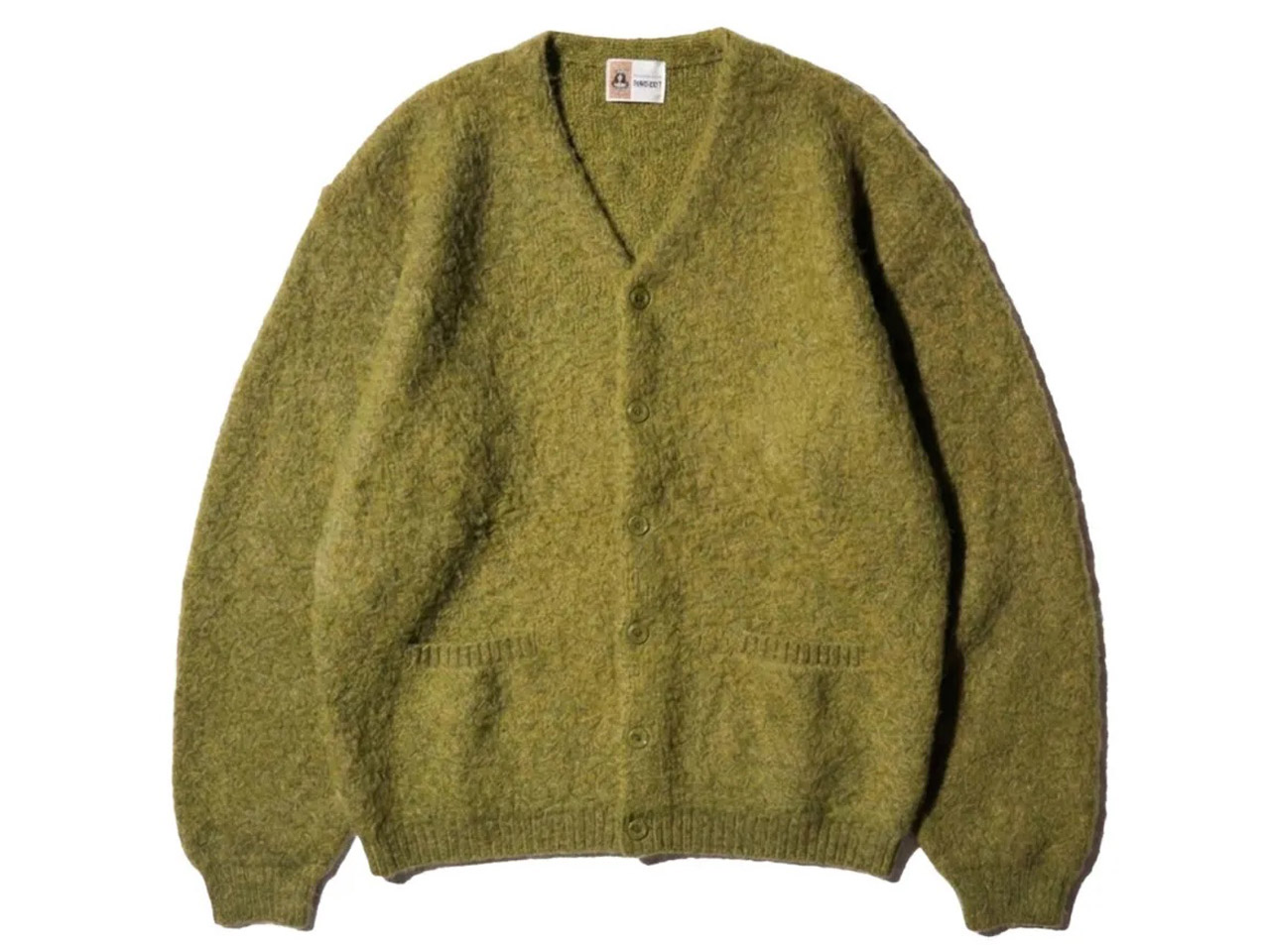 【送料無料】TOWNCRAFT MOHAIR SHAGGY CARDIGAN OLIVE