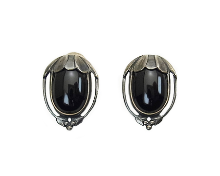 ２０１０　イヤークリップ　（ブラックアゲイト）