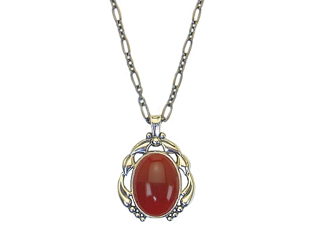 ２０２０　イヤーペンダント　（カーネリアン）