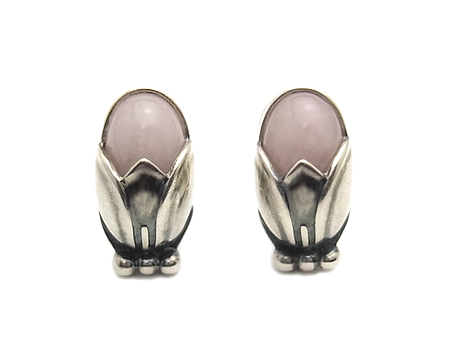 ジョージ ジェンセン] 2011 イヤークリップ （ローズクォーツ) 