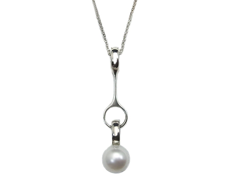 ペンダント　スフィア　（淡水パール)
