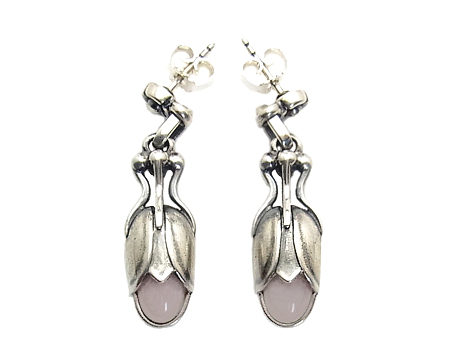 Georg Jensen - ジョージジェンセン イヤリング 2011 ローズクォーツの  