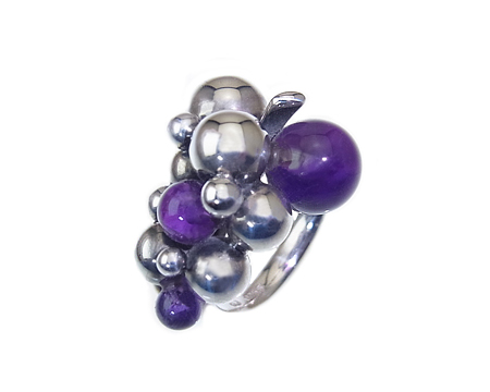 リング　グレイプ　－　スモール　（アメシスト）