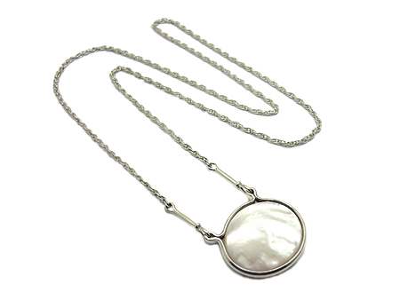 ロープチェーン　６０ｃｍ　マザーオブパール