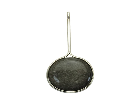 ペンダント　ブラックオブシディアン/MOP