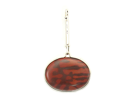 ペンダント　ゼブラジャスピス　オーヴァル　（Ｌ）