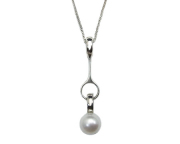 ペンダント　スフィア　（淡水パール)