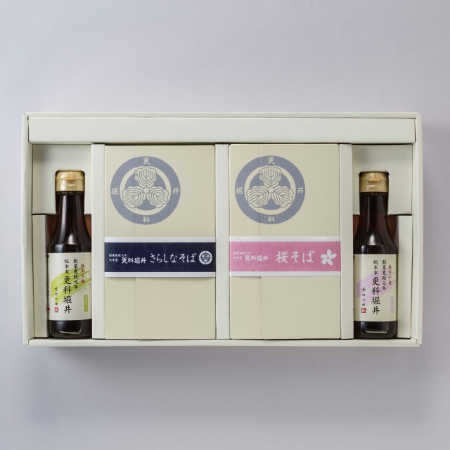 半生ミックス詰合せ（半生更科2箱/4人前＋半生桜2箱/4人前＋つゆ2本/4人前）※賞味期限：2026年6月12日迄