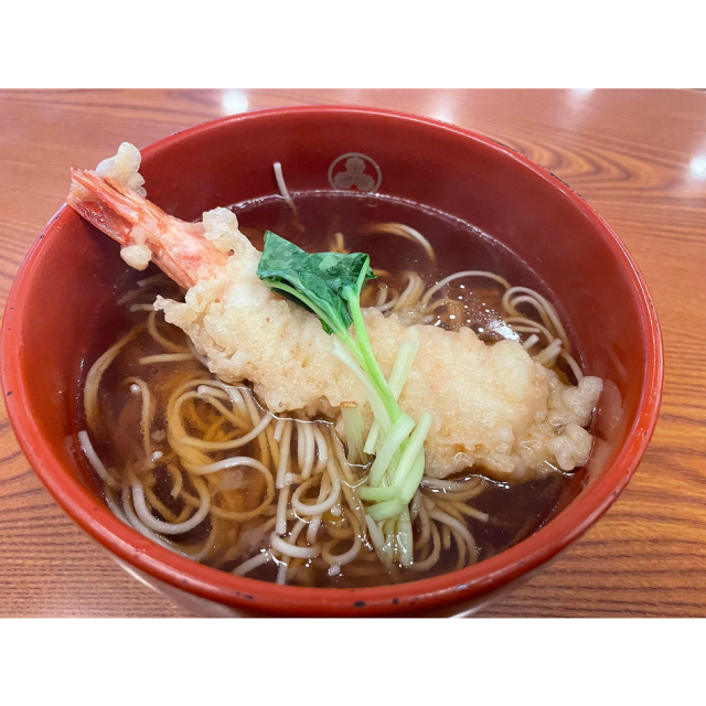 冷凍海老天半生そば（さらしなそば）2人前セット