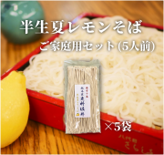 【ご家庭用】半生夏レモンそば（5人前）