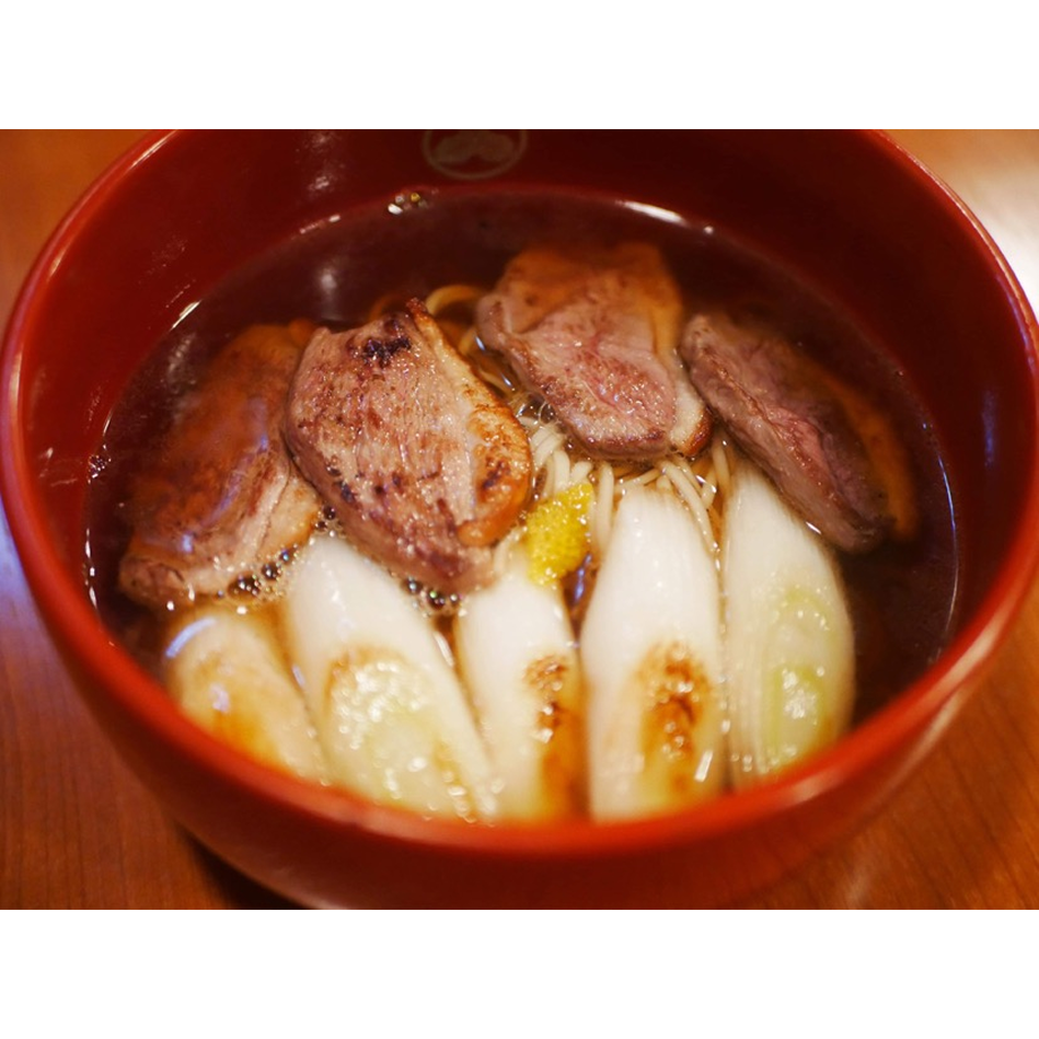 半生そば冷凍鴨南蛮（さらしなそば）2人前セット　