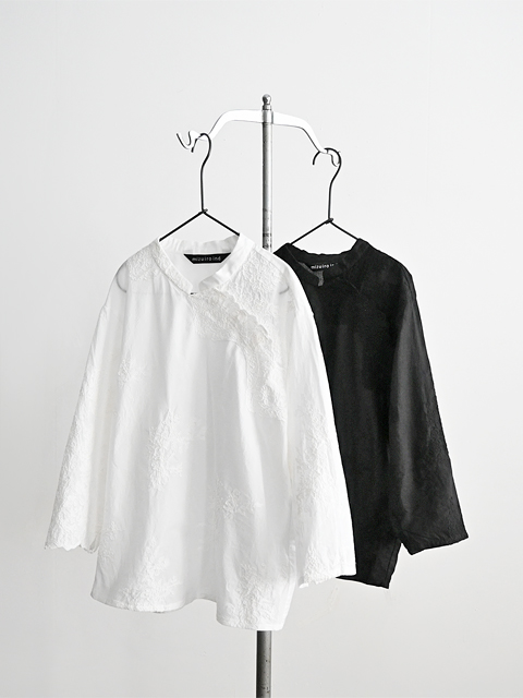 mizuiro ind (ミズイロインド)　チャイナシャツ