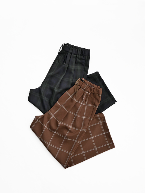 TRAVAIL MANUEL (トラバイユマニュアル) ウールトロチェック・2タック