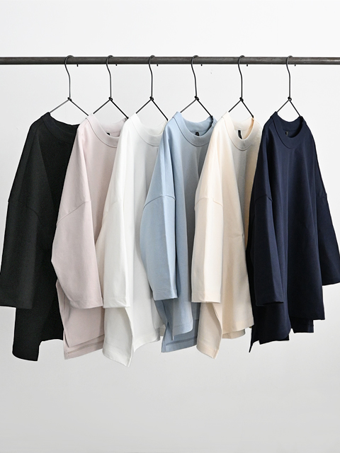 TRAVAIL MANUEL (トラバイユマニュアル)　度詰天竺・七分袖プルオーバー