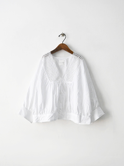 TOUJOURS トゥジュー レース ボレロ セーラーカラー TOUJOURS (トゥジュー) Lace Bolero Shirt (レースボレロシャツ)
