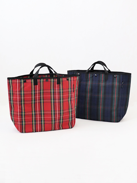 BAG'n'NOUN チェック柄トートバッグ 日本製 BAG'n'NOUN バッグンナウン 6号帆布 コットン チェック トート