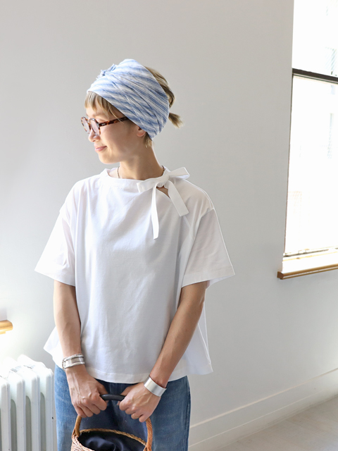 mizuiro ind / ミズイロインド mizuiro ind リボンカラーTシャツ MARcourt｜mizuiro ind リボンカラーTシャツ | Rakuten Fashion
