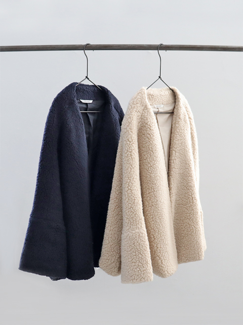 TOUJOURS (トゥジュー) Shawl Jacket (ボア・ショールジャケット)