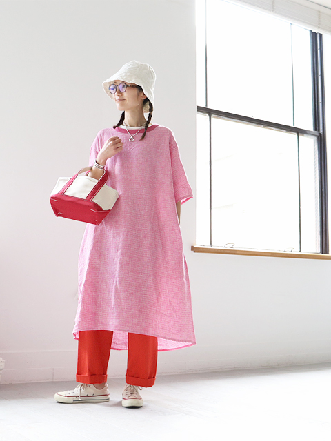 全ての Order≫ ≪Special maillot Half Tuck Back Linen G/S (マイヨ) ワンピース