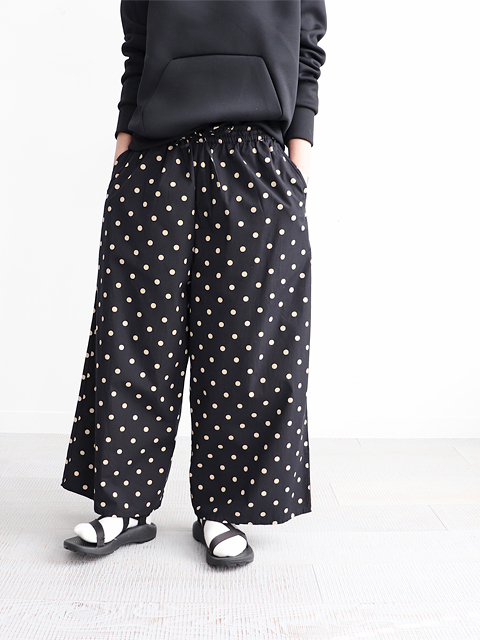 Soil ソイル ドット柄 イージーパンツ