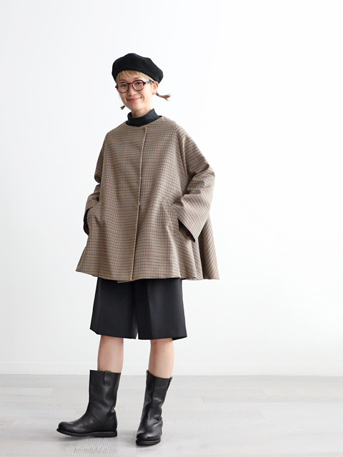 dahl'ia ダリア　コーデュロイ　フェイクファー　さジャケット　コート　新品 ≪Special Order≫ dahl'ia (ダリア) ガンクラブチェック
