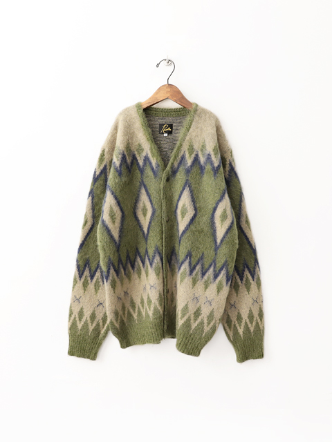 Needles ニードルズ ニードルス カーディガン モヘア 過剰 モヘアニット L 