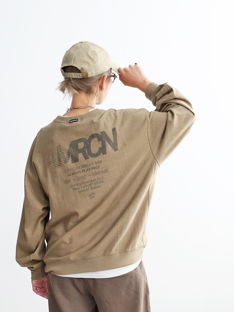 Americana (アメリカーナ) リヴァースウィーブ長袖Tee - AMRCN