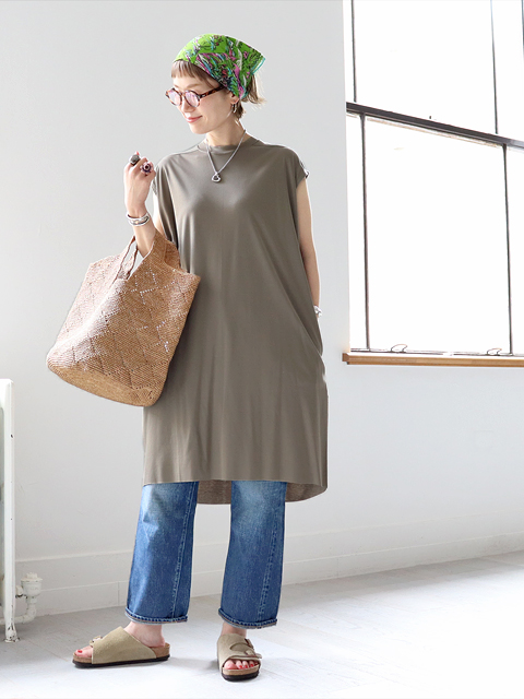 ALWEL (オルウェル)　SLEEVELESS I LINE DRESS - スリーブレスワンピース