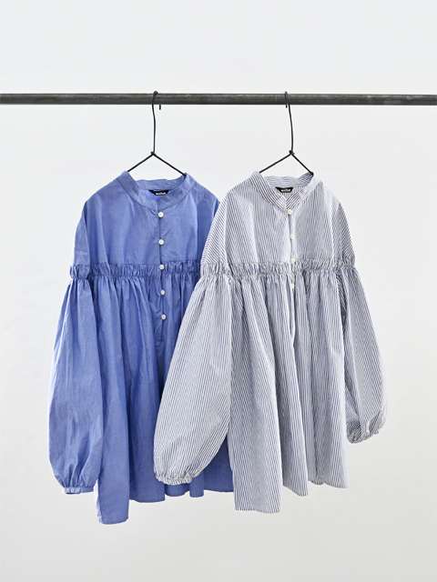 maillot (マイヨ) "mature" ギャザーシャツ