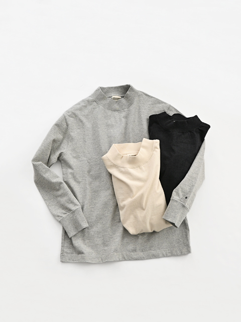 【50%OFF】snow peak (スノーピーク)　Recycled Cotton Heavy Mockneck L/S Tshirt (モックネックカットソー)