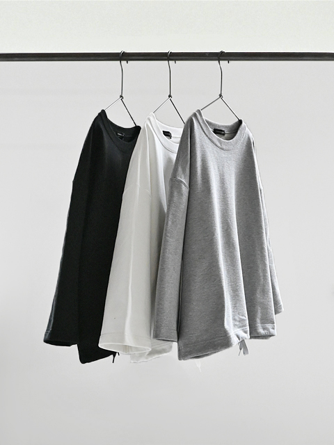 TRAVAIL MANUEL (トラバイユマニュアル) ハイゲージ裏毛・ヘムコードプルオーバー