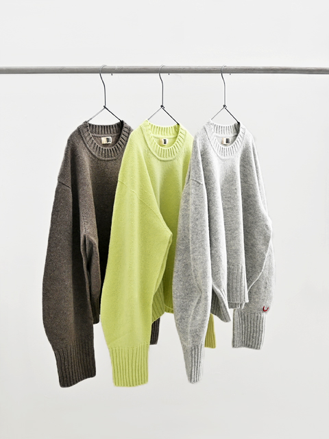 【40%OFF】unfil (アンフィル)　FINE LAMBS WOOL CREW-NECK P/O (クルーネックセーター)