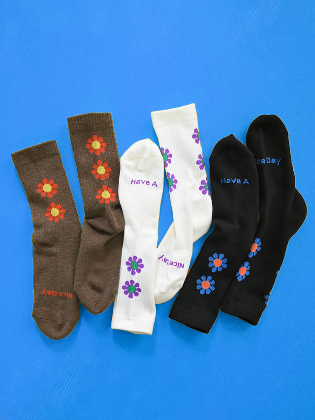 ROSTER SOX (ロスターソックス) 花柄ソックス