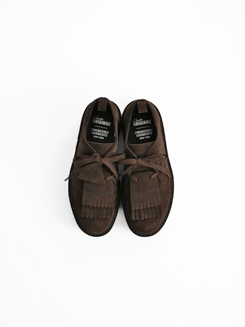 【30%OFF】ENGINEERED GARMENTS (エンジニアードガーメンツ)　EG×CLARKS Desert Khan（デザートカーン -ブラウン）