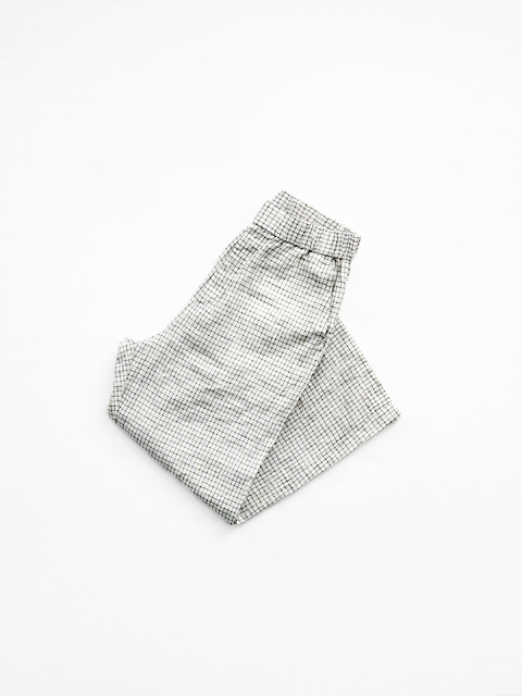 TOUJOURS (トゥジュー)　Easy Trousers (ウィンドウペン・イージートラウザー)