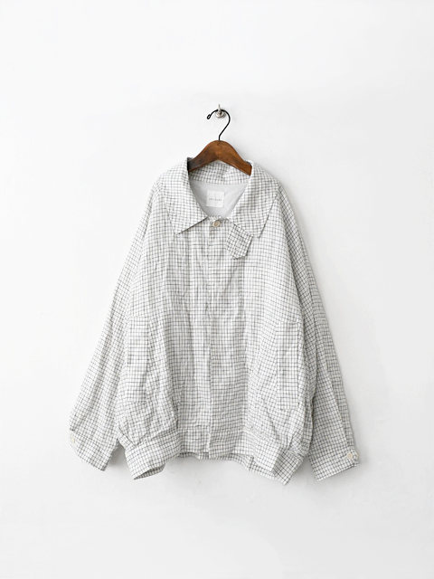 TOUJOURS (トゥジュー)　Oversize Harrington Jacket (ウィンドウペン・ハリントンジャケット)