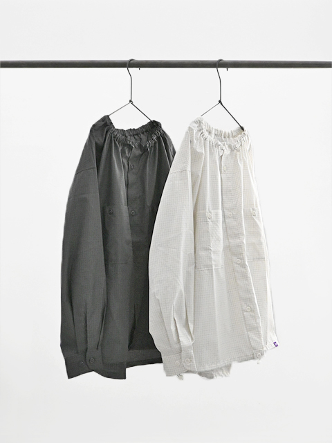 THE NORTH FACE PURPLE LABEL (ザ ノースフェイス パープルレーベル)　Graph Check Field Shirred Shirt (シェアードシャツ)