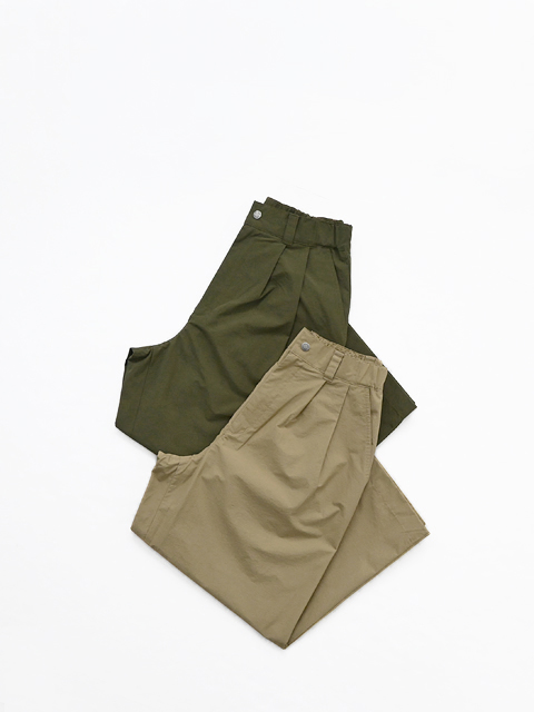 NANGA (ナンガ)　N/C POPLIN WIDE PANTS W (アンクル丈・ワイドパンツ)