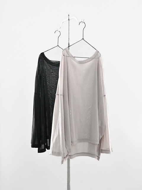 mizuiro ind (ミズイロインド) メッシュ・長袖Tee