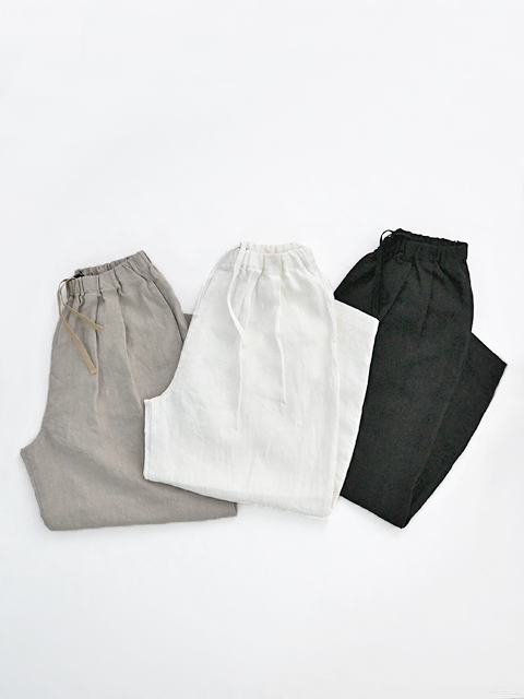 TRAVAIL MANUEL (トラバイユマニュアル)　フレンチリネンキャンバス・コクーンパンツ