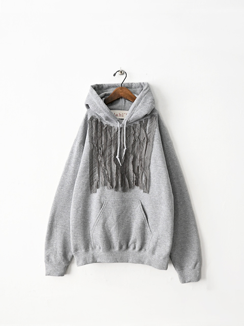 dahl'ia (ダリア)　キュプラフリルデコレーション・リメイクスウェットパーカー (全2色)